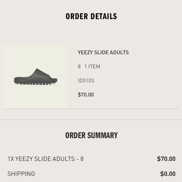 NIB YEEZY SLIDES MEN’S 8 DAKONY GREY - Picture 6 of 12